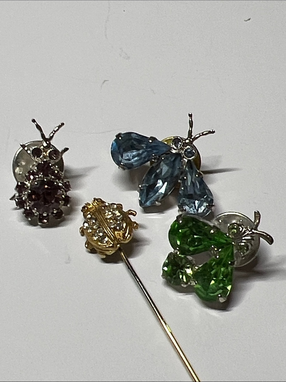 Vintage lot of bug pins (4)